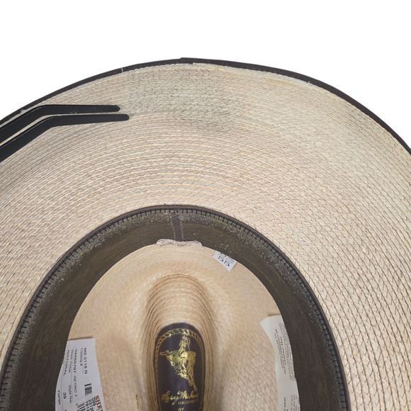 Vintage Larry Mahan's Collection by Milano Cowboy Hat Size 6 7/8" Made in USA - Picture 12 of 16